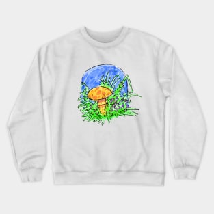 Neon mushroom Crewneck Sweatshirt